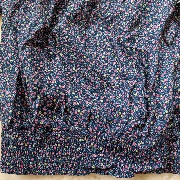 h&m floral ditsy smocked peasant blouse xs 2 - Picture 4 of 8